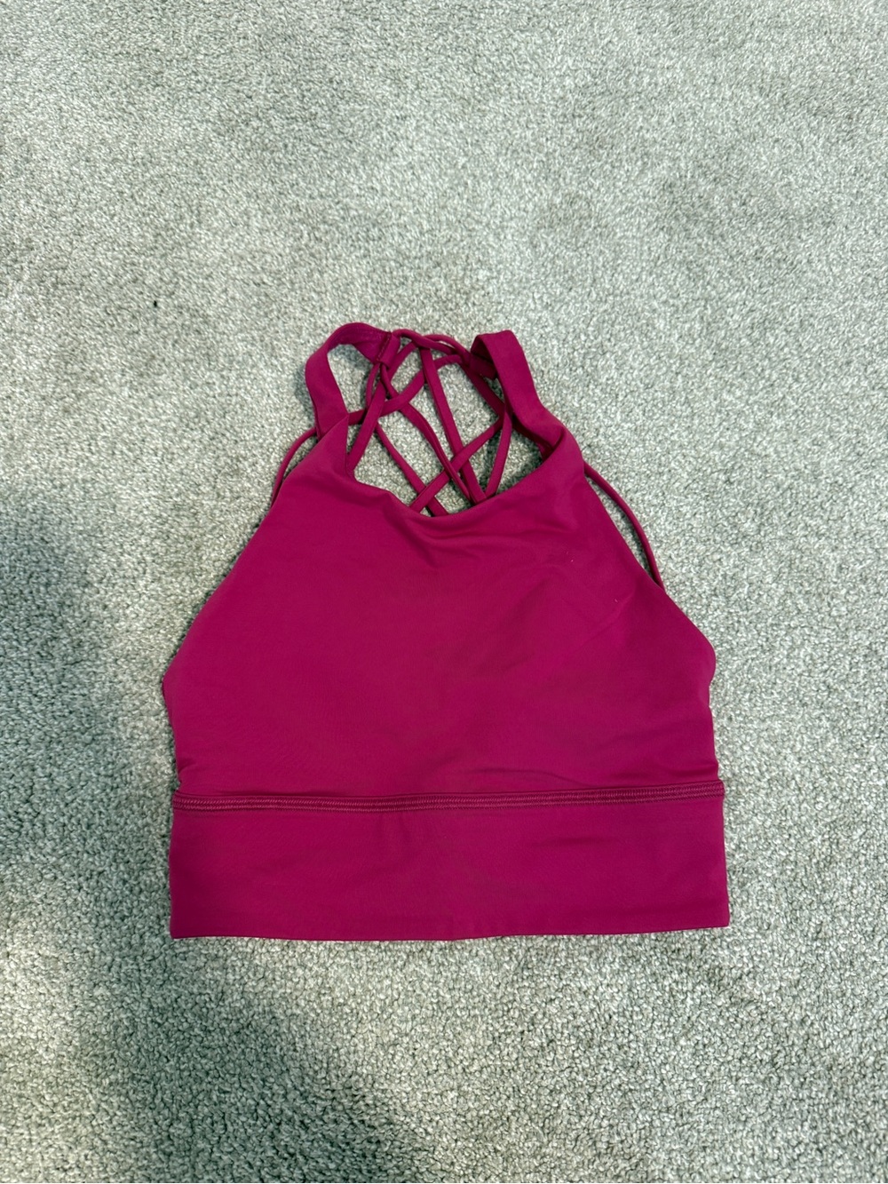 Lululemon Strappy High-Neck Bralette - Raspberry Pink Size 4